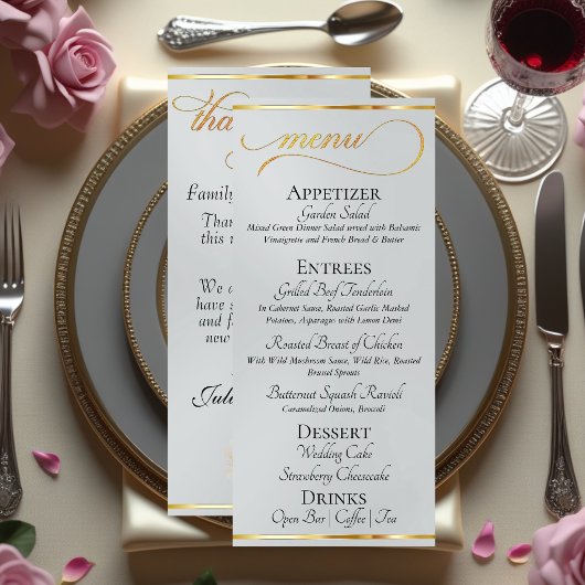 Zilver - Krans Monogram & Dankjewelcadeau Menu
