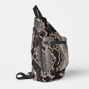 Zilver Kristal Slangenhuid Luxe Sling Bag