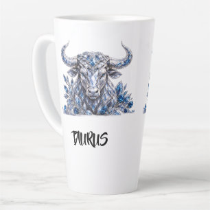 Zilver Kristal Stier Dierenriem Latte Mok