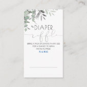 Zilver laat Baby shower luidere behuizing Informatiekaartje (Voorkant)