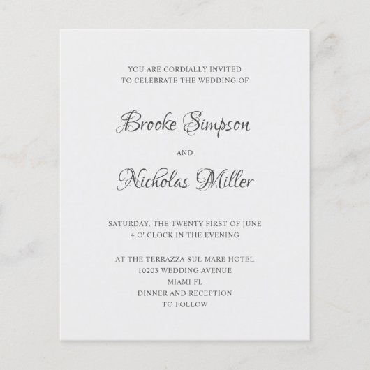 ZILVER | LAGE KOSTEN Eenvoudige legante minimale b (Voorkant)