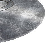 Zilver Leo Zodiac Sign in Grunge Distress Style Snijplank (Hoek)