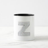 Zilver Letter Z Mok (Midden)