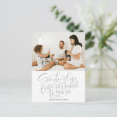 Zilver Liefde sturen vanuit onze bubbel naar de jo Feestdagenkaart (Staand voorkant)