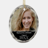 Zilver Lijst Afstuderen DIY Foto / Jaar Keramisch Ornament (Rechts)