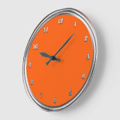 Zilver Lijst Sinaasappel Grote Klok (Hoek)