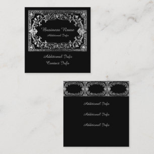 Zilver Lijst Vierkante Visitekaartje