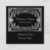 Zilver Lijst Vierkante Visitekaartje (Voorkant)