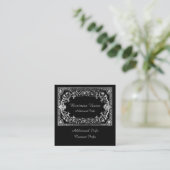 Zilver Lijst Vierkante Visitekaartje (Staand voorkant)