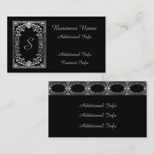  Zilver Lijst Visitekaartje (Voorkant / Achterkant)