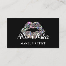 Zilver MAKEUP ARTIST Logo Kus Naam