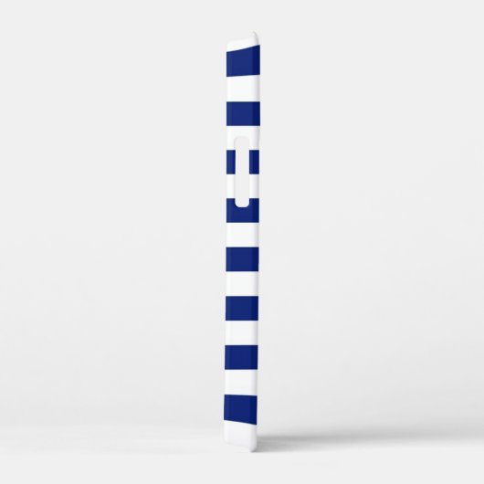 Zilver marlijn zwaardvis op marinestrepen Case-Mate iPhone case (Achterkant / Rechts)