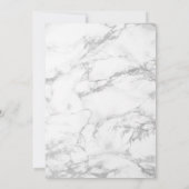 Zilver Marmeren Art Deco Geometrische leisteen bru Kaart (Achterkant)