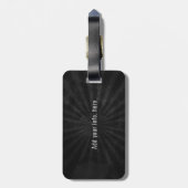 Zilver Medical Symbool Persoonlijke verpleegkundig Bagagelabel (Achterkant verticaal)