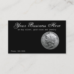 Zilver Mercurius Dime Koop Verkoop Munten Edelmeta Visitekaartje