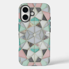 zilver met een beetje roze iPhone 16 hoesje