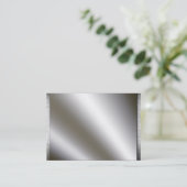 Zilver met metalen Visitekaartjes (Staand voorkant)