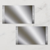 Zilver met metalen Visitekaartjes (Voorkant / Achterkant)