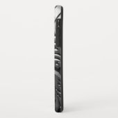 Zilver metaal gegraveerd look abstract grijs Case-Mate iPhone case (Achterkant/links)