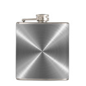 Zilver Metaal Staal Metaal 3 Heupfles (Voorkant)