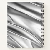 Zilver Metallic Abstract Notitieboek (Achterkant)