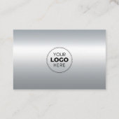 Zilver Metallic Effect QR-code Verbind met ons Visitekaartje (Achterkant)