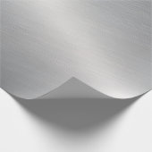 Zilver Metallic Getextureerd Cadeaupapier (Hoek)