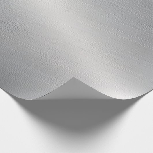 Zilver Metallic Getextureerd Cadeaupapier (Hoek)