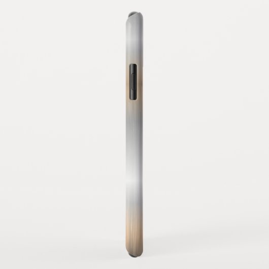 Zilver metallic textuur geometrisch mannelijk ontw Case-Mate iPhone case (Achterkant/rechts)