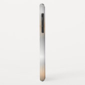 Zilver metallic textuur geometrisch mannelijk ontw Case-Mate iPhone case (Achterkant/links)