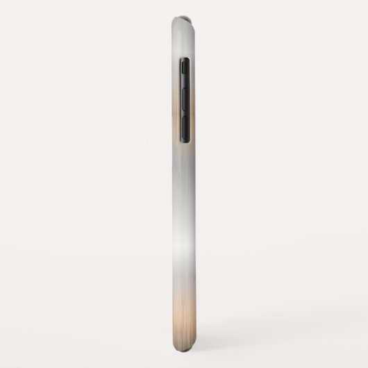 Zilver metallic textuur geometrisch mannelijk ontw Case-Mate iPhone case (Achterkant/links)