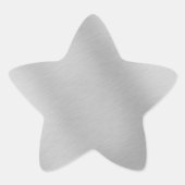 Zilver-metallieke ster sticker (Voorkant)