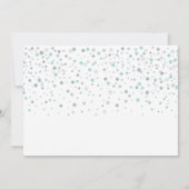 Zilver & Mint Balloon Zweet Zestien Birthday Party Kaart (Achterkant)