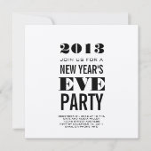Zilver Modern 2013 Nieuwjaarsdag nodigt de Eva Par Kaart (Voorkant)