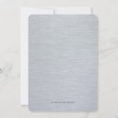 Zilver Modern 2014 Nieuwjaarsfeest Kaart (Achterkant)