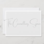 Zilver | Modern Elegant Minimaal Digitaal Download Kaart (Voorkant)