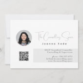 Zilver | Modern Elegant Minimaal Digitaal Download Kaart (Achterkant)