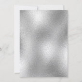 Zilver modern minimalistisch thuiszoet huis, beweg aankondiging (Achterkant)