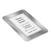 Zilver modern minimalistisch thuiszoet huis, beweg magneet (Rechterzijde)