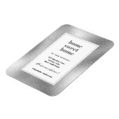 Zilver modern minimalistisch thuiszoet huis, beweg magneet (Linkerzijde)