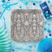 Zilver Modern Papier Bord (Feest)