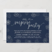 Zilver | Moderne verrassing 25e trouwdag Kaart (Voorkant)