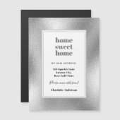 Zilver moderne, zoete thuisbewegende magneet (Voorkant / Achterkant)