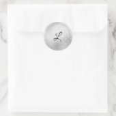 Zilver monogram stickers (Tas)