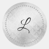 Zilver monogram stickers (Voorkant)
