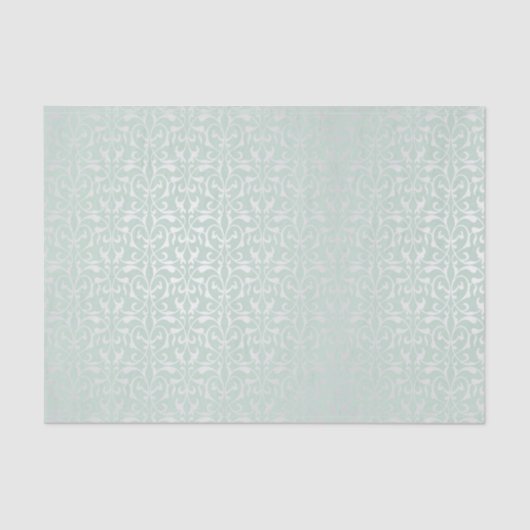 Zilver,munt,damp,Victoriaans,,elegant,chic Tissuepapier (Voorkant)