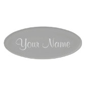 Zilver Naambadge (Voorkant)