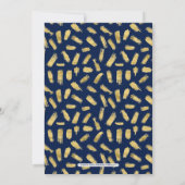 Zilver & Navy | Moderne 50ste trouwdag Kaart (Achterkant)