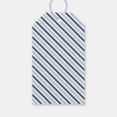 Zilver & Navy | Moderne feestelijk dankjewelingska Cadeaulabel (Achterkant)