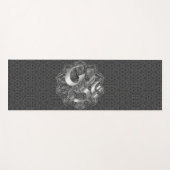 Zilver OM Hexagonal Mandala Yoga Mat (Voorkant (horizontaal))